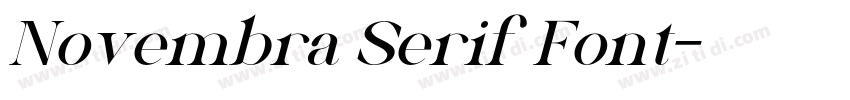 Novembra Serif Font字体转换